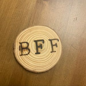 FREE Wood bff magnet